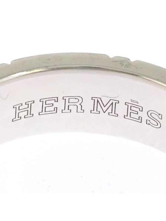 Hermès Hermes Kilim Band Ring in White Gold with Diamond ref  Hermes Kilim Diamond Ring White Gold